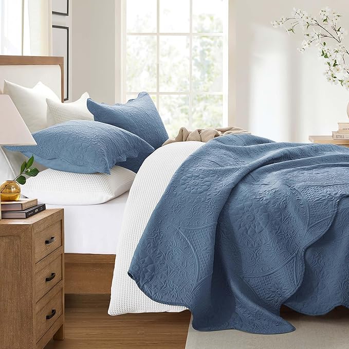 IR Imperial Rooms King Quilt Bedding Set Size + 2 Pillow Shams - Image 5