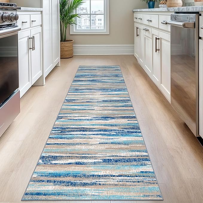 Modern Abstract Runner Rug 2.6x8 - Image 2