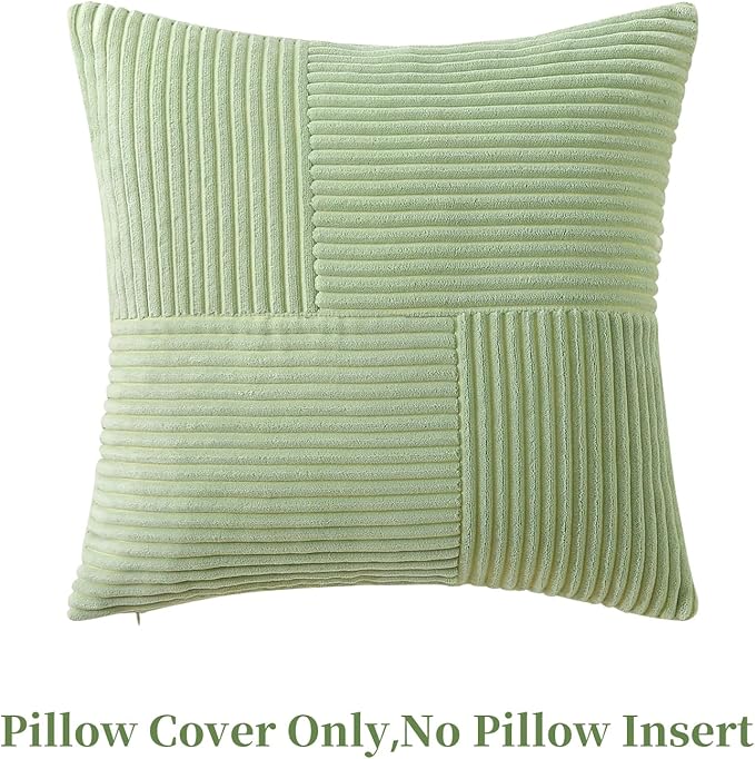 Sage Green Throw Pillow Covers 22x22 inch, Farmhouse Home Decor, Boho - Image 3