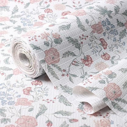 Floral Drawer and Shelf Liner for Cabinets, Non-Adhesive and Strong Non-Slip by Amiitay