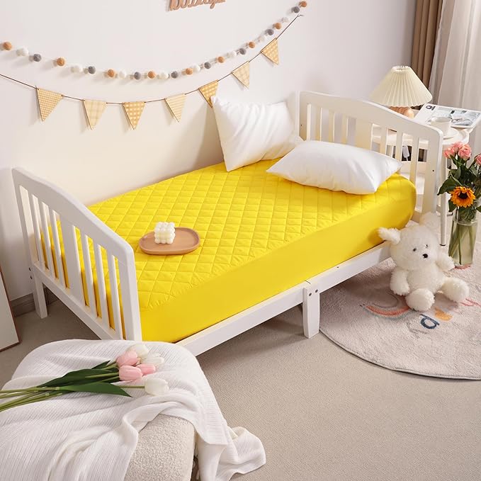NTBAY 2 Pack Waterproof Mini Crib Mattress Protector, Quilted 24"x38" Fitted - Image 7