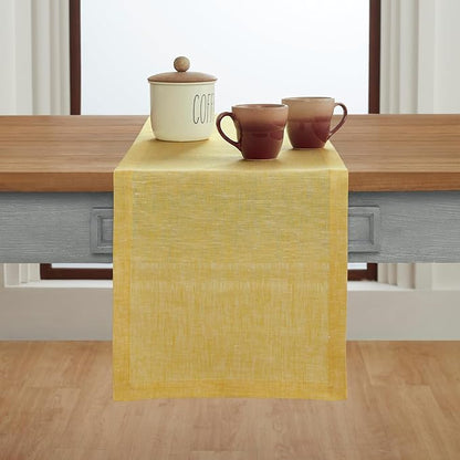 Solino Home Linen Small Table Runner 36 Inches - Image 2