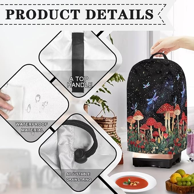 Mushroom Dragonfly Blender Covers - Image 5