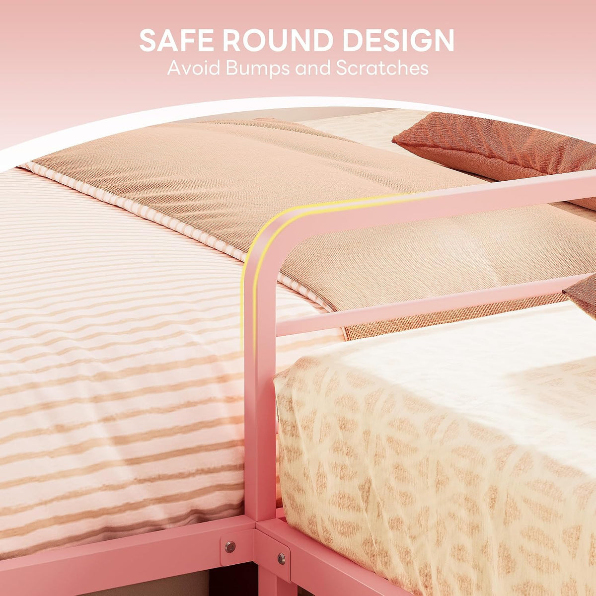 likimio l shaped twin beds for 2, double showing dimensions