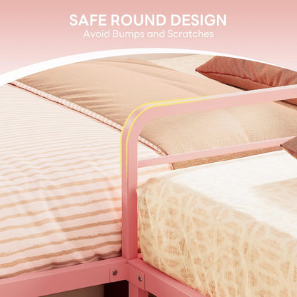 likimio l shaped twin beds for 2, double showing dimensions
