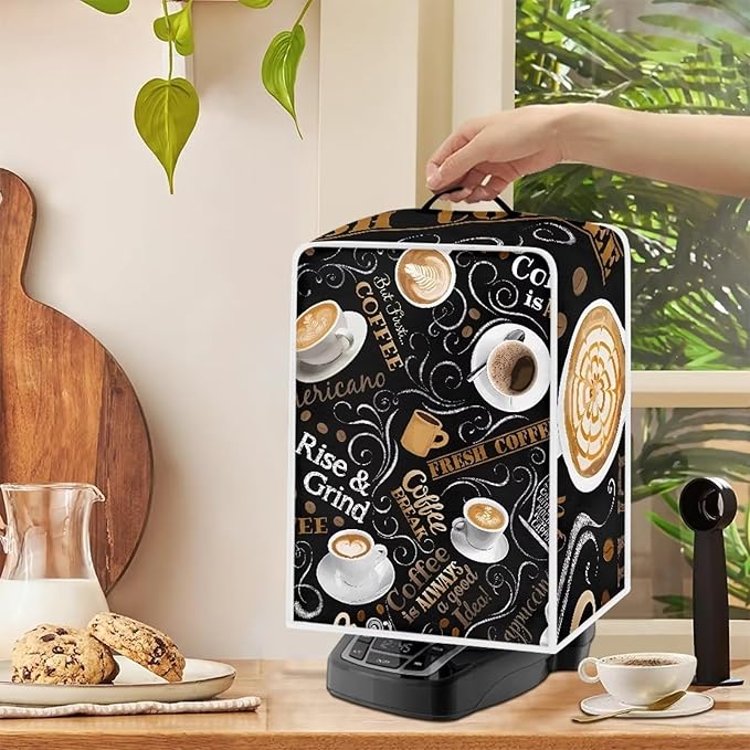 Mumeson Delicious Coffee Coffee Maker Cover Mixers Small Kitchen Machine Cover - Image 3