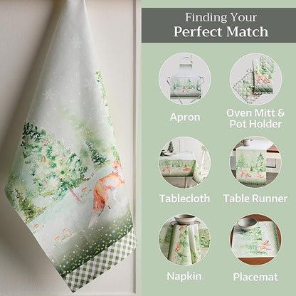 Maison d' Hermine Kitchen Towels Set of 3 100% Cotton 20" x 27.5" Reusable - Image 6