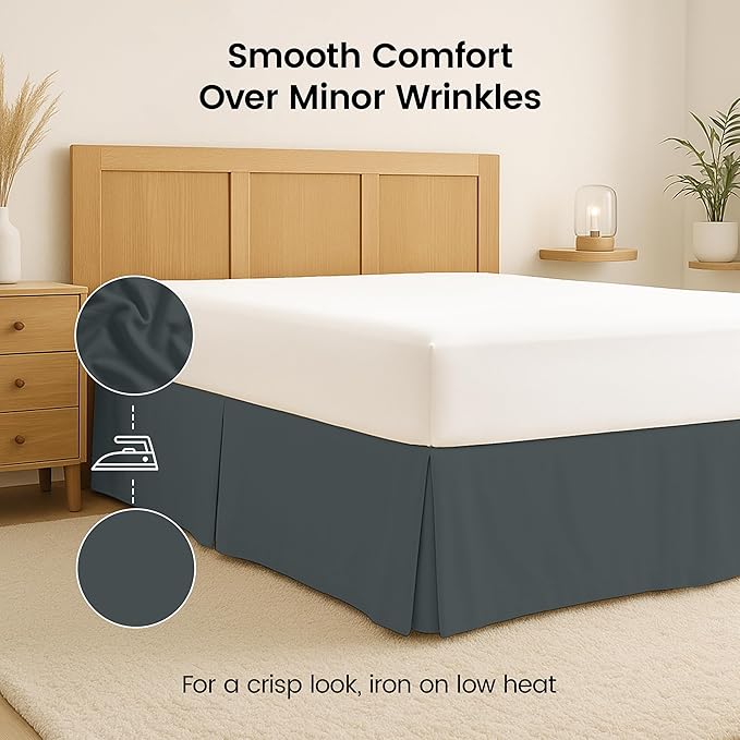 Utopia Bedding King Bed Skirt - Image 6