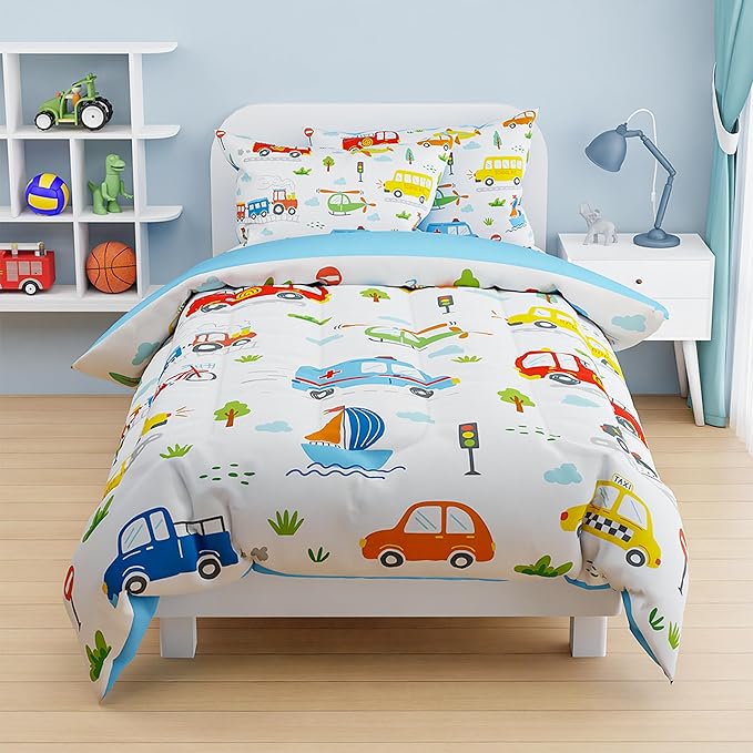 SANDJEST Transportation Duvet Cover Sets Full Size - Image 7
