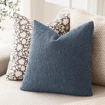 Foindtower Decorative Textured Boucle Throw Pillow Covers Accent Solid Pillow - Image 5