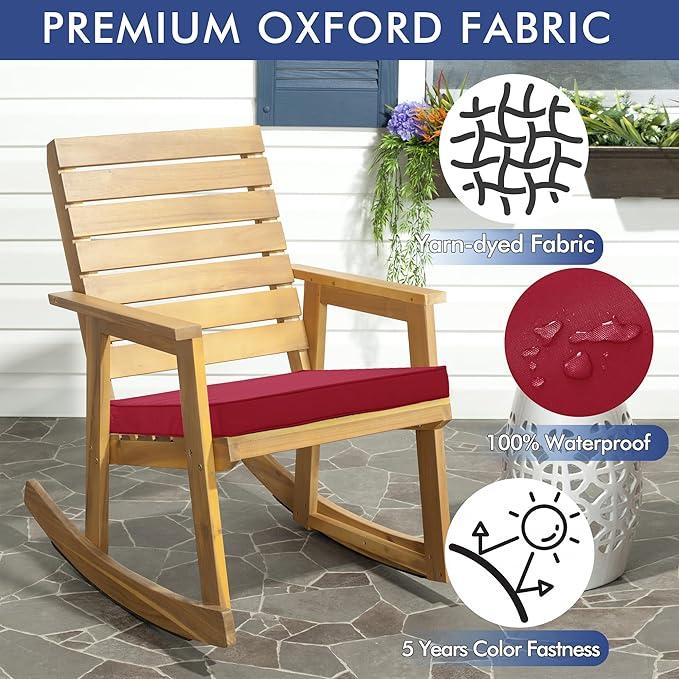 Outdoor Chair Cushions 19 x 19 Inch Waterproof Patio Chair Cushions - Image 8