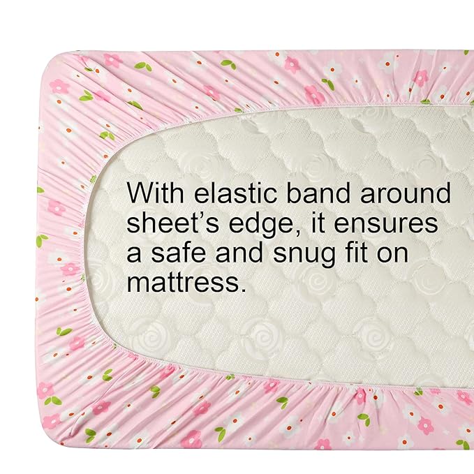 Onacosht Pack n Play Playard Fitted Sheets 2 Pack Set - Image 6