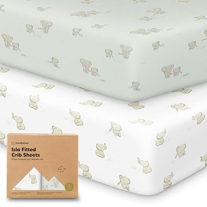 KeaBabies 2-Pack Baby Crib Sheets by KeaBabies