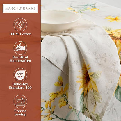 Maison d' Hermine Cloth Napkins Set of 4 100% Cotton Everyday Reusable Square - Image 2