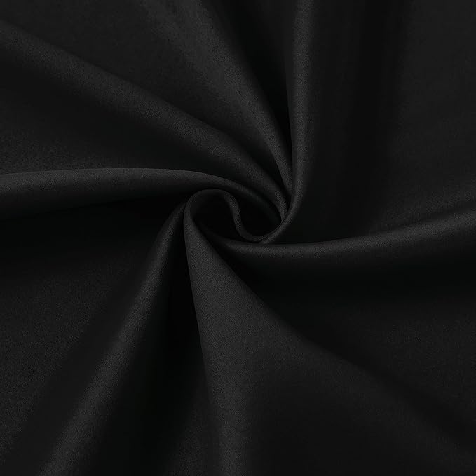 KEQIAOSUOCAI Short Pinch Pleated Blackout Curtains 45 Inch Long 2 Panels - Image 7