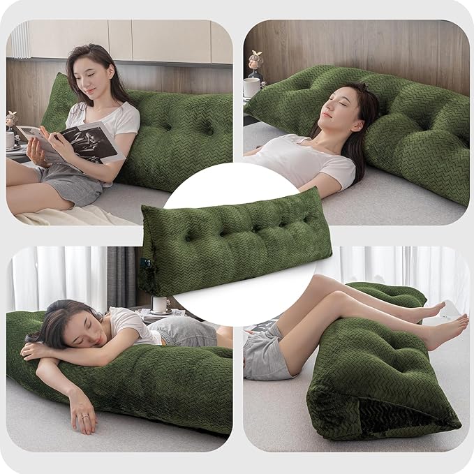 Large Bolster Triangular Headboard Wedge Backrest Positioning Support Bed Rest - Image 4
