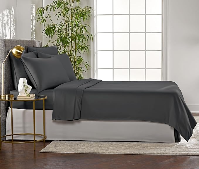 Pure Bamboo Full Sheets, Genuine 100% Organic Viscose Derived from Bamboo Bed - Image 4
