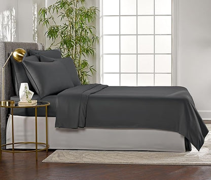 Pure Bamboo Twin Sheets, Genuine 100% Organic Viscose Derived from Bamboo Bed - Image 4