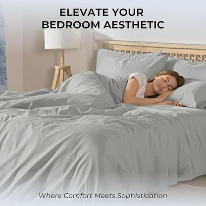 100% Natural Cotton Bed Sheets | 500 TC Single-Ply Sateen Weave Twin XL Sheets - Image 6