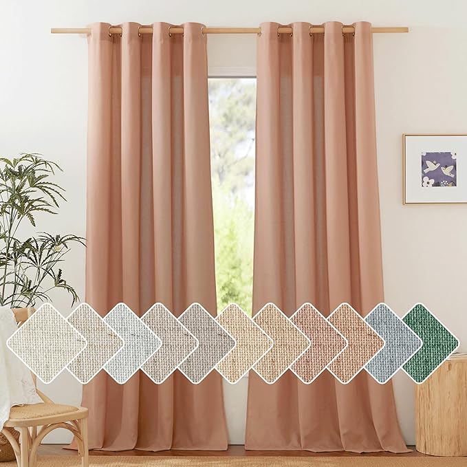 NICETOWN Thick Linen Textured Curtains by NICETOWN