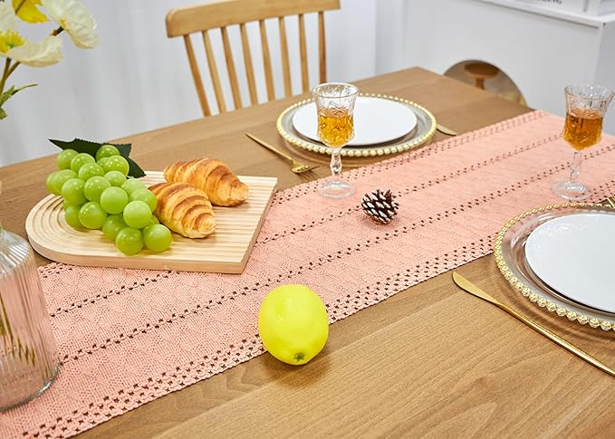 FEXIA Pink Table Runner 72 Inches Long - Image 5