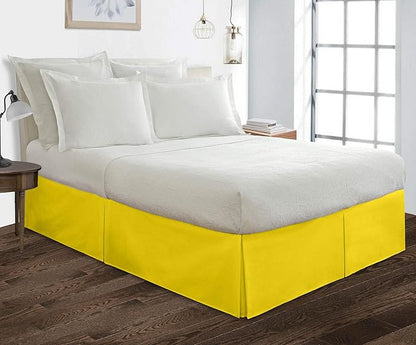 Bed Skirt - 100% Cotton 800 Thread Count Box Pleated Bed Skirt - Luxury Pleated - Image 2