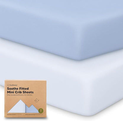 2-Pack Mini Crib Sheets Fitted by KeaBabies