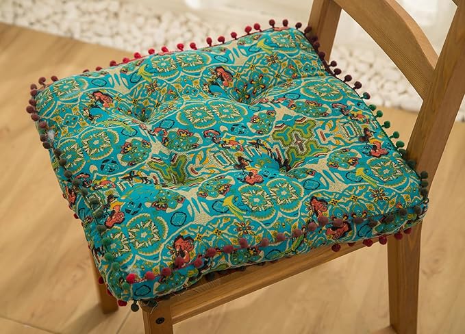 vctops Boho Cotton Linen Square Chair Seat Cushions by vctops