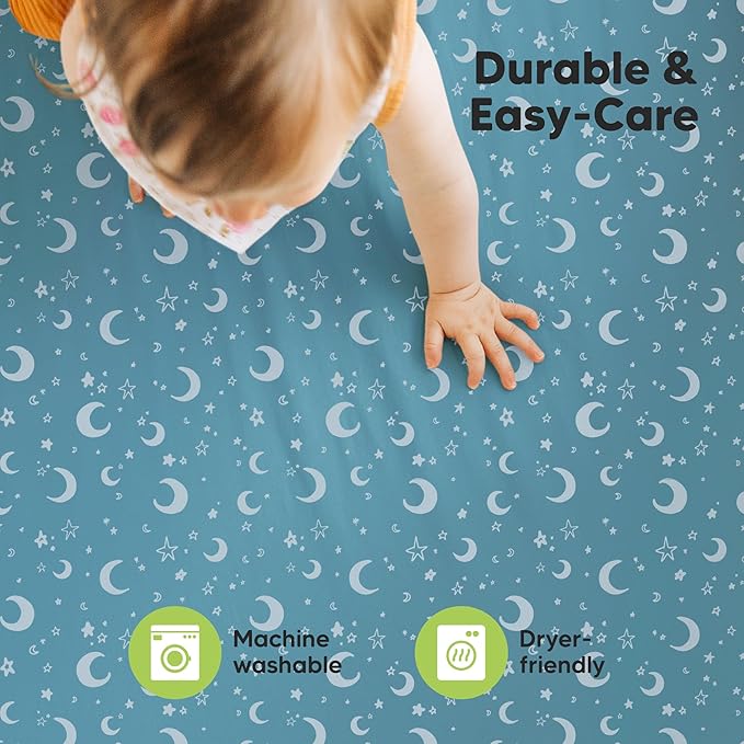 2-Pack Mini Crib Sheets Fitted - Image 7