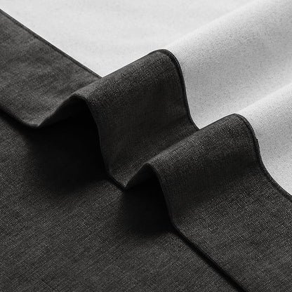 Macochico 100" Wx84 L Charcoal Grey Full Blackout Curtains - Image 5