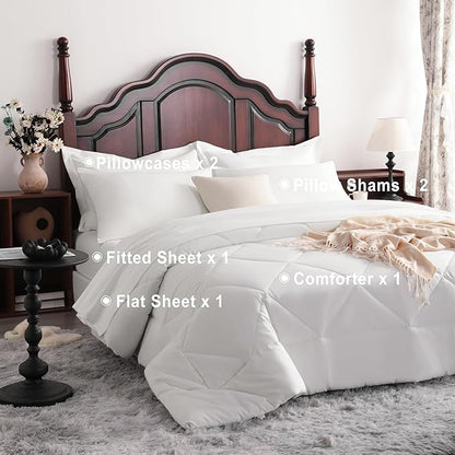NTBAY Queen Comforter Set with Sheets, 7 Pieces Soft and Breathable Queen - Image 4