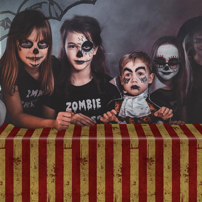 HunnmingRe 200 ft Creepy Carnival Tablecloth Roll, Halloween Tablecloth
