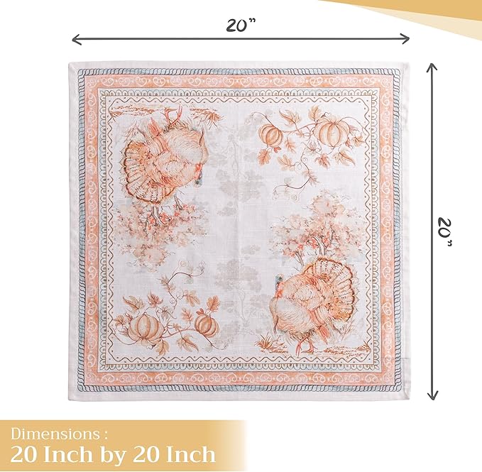 Maison d' Hermine Cloth Napkins Set of 4 100% Cotton - Image 4