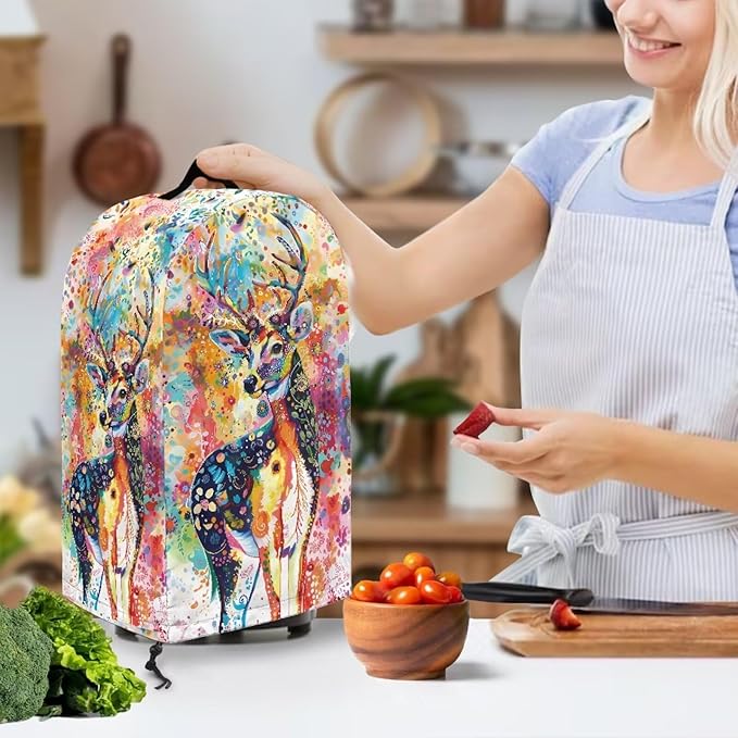 Colorful Deer Blender Dust Cover - Image 3