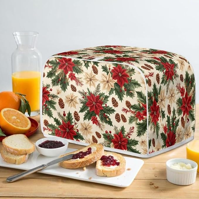 ZFRXIGN Christmas Flower Toaster Covers Mushroom Toaster Cover 4 Slice Small - Image 4