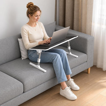 adjustable lap desk, foldable laptop desk for bed, close-up detail