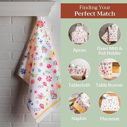 Maison d' Hermine Kitchen Towels Set of 3 100% Cotton 27.50" x 20" Reusable - Image 5