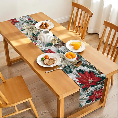 Christmas Table Runner – 13x72 Inch Holiday Table Decor - Image 3