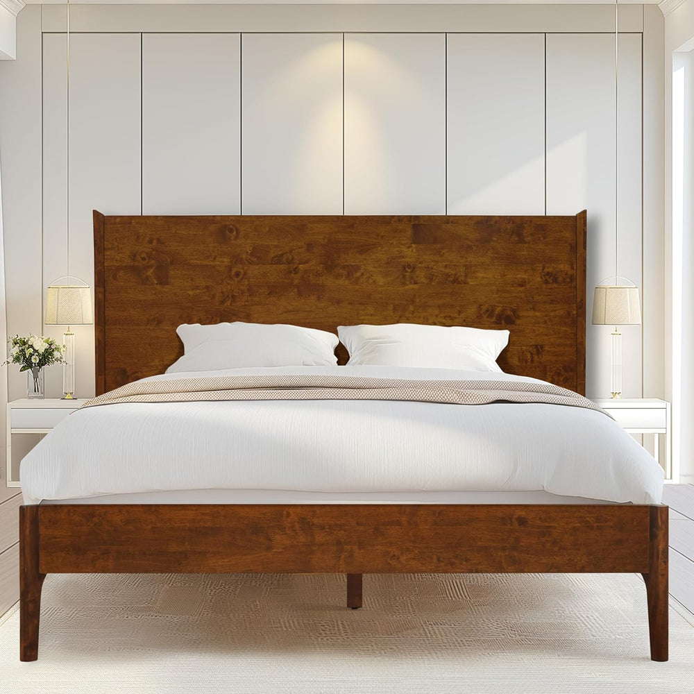 Acacia Haven King Size Bed Frame and Headboard, King Size Platform Bed Frame ...