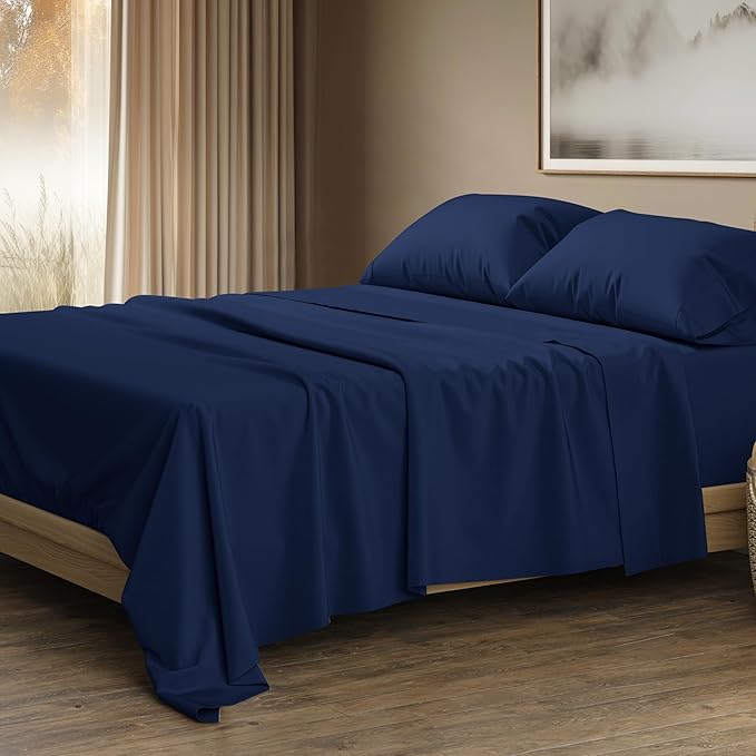THREAD SPREAD 100% Egyptian Cotton Sheets Queen Size by THREADSPREAD