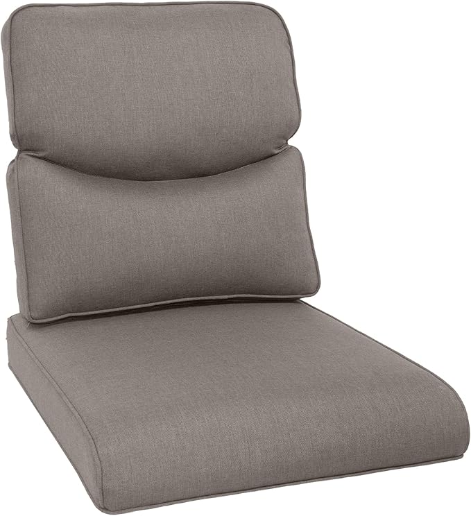 Outdoor Chair Cushion Set, 25 x 22 Deep Seat Cushion, Patio Chair Cushions by moosprr