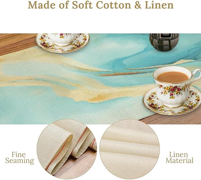 Marble Table Runner, 13x70 Inch - Image 5