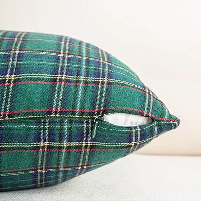 AQOTHES Pack of 2 Christmas Plaid Decorative Throw Pillow Covers Scottish - Image 4