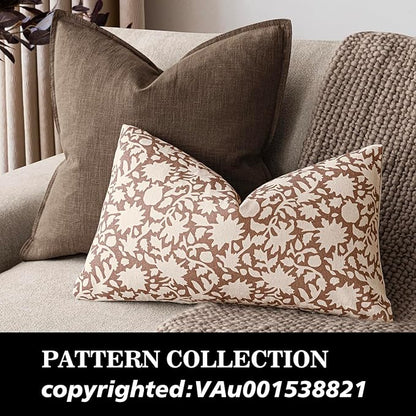 Foindtower Set of 2 Decorative Neutral Floral Throw Pillow Covers Accent - Image 4