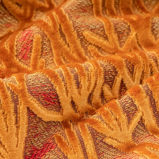 Yangest Orange Yellow Twigs Throw Pillow Cover Branches Velvet Cushion Case - Image 3