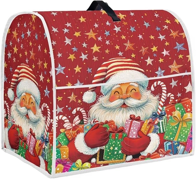 Christmas Stand Mixer Cover Dust Cover Santa Claus Red Stand Mixer Covers by HUISEFOR