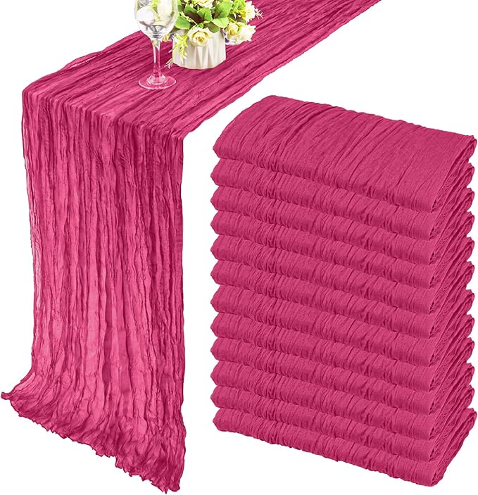 12 Pack Boho Gauze Table Runner by Fivenl