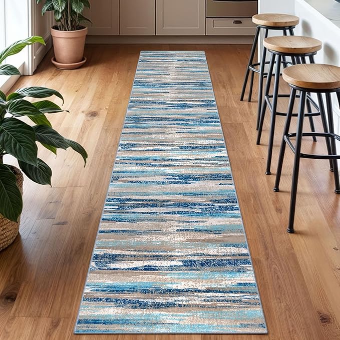 Modern Abstract Runner Rug 2x10 - Image 2