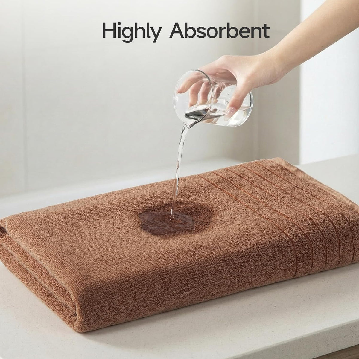 redkiss luxury bath towels set of 4, 35x70, package contents