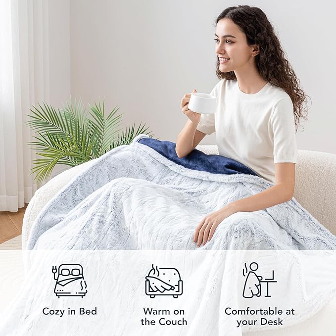 Berkshire Reversible Heated Throw - Image 3